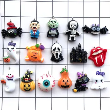 10pcs Convex circ resin Pumpkin ghost necklace charms keychain pendant necklace pendant for DIY All Saints' Day decoration
10pcs Convex circ resin Pumpkin ghost necklace charms keychain pendant necklace pendant for DIY All Saints' Day decoration