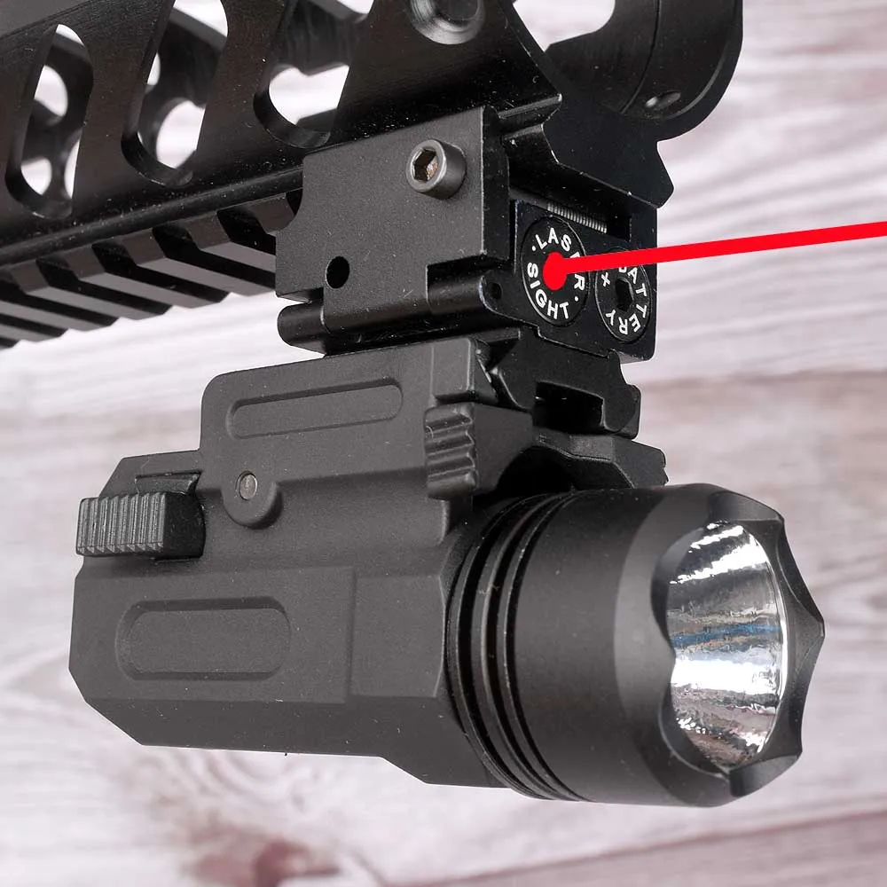 Red Dot Laser Sight Tactical Airsoft Handgun Flashlight Combo LED Tactical Gun Torch for 20mm Rail Glock 17 19 18C 24 P226
Red Dot Laser Sight Tactical Airsoft Handgun Flashlight Combo LED Tactical Gun Torch for 20mm Rail Glock 17 19 18C 24 P226