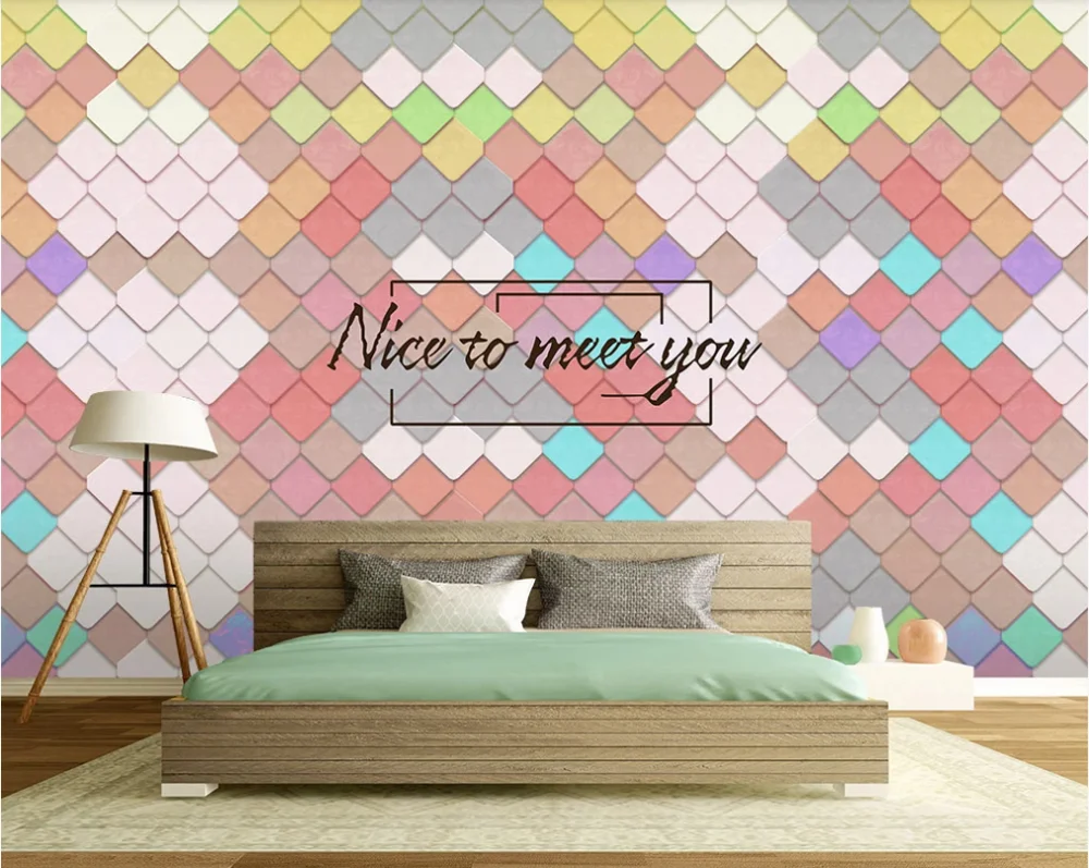 Custom wallpaper modern minimalist three-dimensional geometric color block creative TV background wall-waterproof material
Custom wallpaper modern minimalist three-dimensional geometric color block creative TV background wall-waterproof material