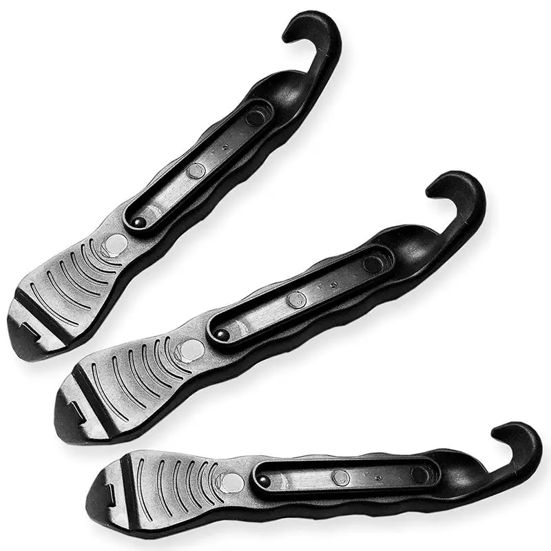 Bike Tire Lever - Premium Hardened ABS Levers to Repair Bicycle Tube - Must Have Tool Kit for Road Bicyclist - Set of 3 - Black
Bike Tire Lever - Premium Hardened ABS Levers to Repair Bicycle Tube - Must Have Tool Kit for Road Bicyclist - Set of 3 - Black