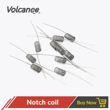 Volcanee Notch coil 10Pcs/lot SS316L Heating Wire Premade Prebuilt Coils 0.25ohm Core for RDA RBA RTA Atomizer E Cigarettes
Volcanee Notch coil 10Pcs/lot SS316L Heating Wire Premade Prebuilt Coils 0.25ohm Core for RDA RBA RTA Atomizer E Cigarettes