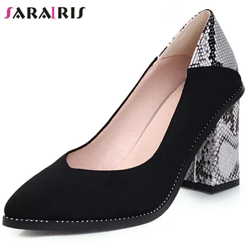 SARAIRIS Fashion New Female High Heel Snake Print Sewing Pointed Toe Slip On Pumps Spring Office Pumps Women Shoes Woman
SARAIRIS Fashion New Female High Heel Snake Print Sewing Pointed Toe Slip On Pumps Spring Office Pumps Women Shoes Woman