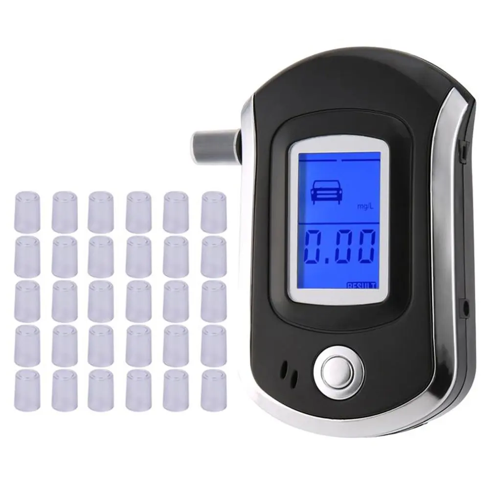 LCD Display Alcohol Tester To At6000 Ethylotest Police Digital Detector Professional and 30/20 pcs nozzles
LCD Display Alcohol Tester To At6000 Ethylotest Police Digital Detector Professional and 30/20 pcs nozzles
