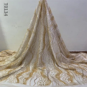 Gold Hand Made Lace Fabric Embroidery Mesh Tulle Lace With Beads Nigeria Lace Fabric Fashion African French Net Lace Fabric
Gold Hand Made Lace Fabric Embroidery Mesh Tulle Lace With Beads Nigeria Lace Fabric Fashion African French Net Lace Fabric