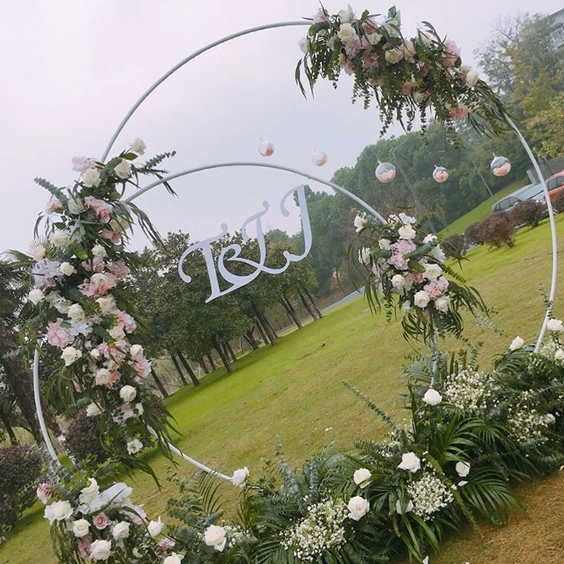 2M Wedding Background Arch Circle Wrought Iron Shelf Decorative Props DIY Round Party Stage Setting Shelf Flower with Frame
2M Wedding Background Arch Circle Wrought Iron Shelf Decorative Props DIY Round Party Stage Setting Shelf Flower with Frame