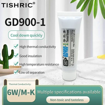 TISHRIC 30g Thermal Grease GD900 1 Thermally Conductive Adhesive Thermal Paste For CPU Heatsink Hot Melt Adhesive For Radiator
TISHRIC 30g Thermal Grease GD900 1 Thermally Conductive Adhesive Thermal Paste For CPU Heatsink Hot Melt Adhesive For Radiator
