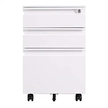 Office Furniture White Storage 3 Drawer Pedestal Mobile File Cabinet
Office Furniture White Storage 3 Drawer Pedestal Mobile File Cabinet