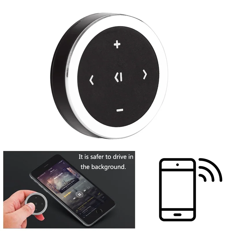 Set Car Wireless Bluetooth Media Audio Remote Control Button Steering Wheel Mount SHIDWJ Black SZ-WMS-0144 40
Set Car Wireless Bluetooth Media Audio Remote Control Button Steering Wheel Mount SHIDWJ Black SZ-WMS-0144 40