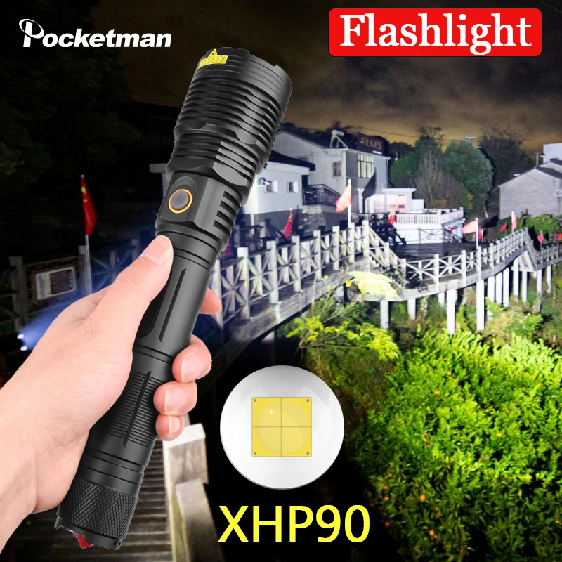 XHP90.2 Super Brightest LED Flashlight Long use Torch XHP50.2 XHP70.2 Zoomable Hand Lamp 26650 18650 Battery Flash Light
XHP90.2 Super Brightest LED Flashlight Long use Torch XHP50.2 XHP70.2 Zoomable Hand Lamp 26650 18650 Battery Flash Light