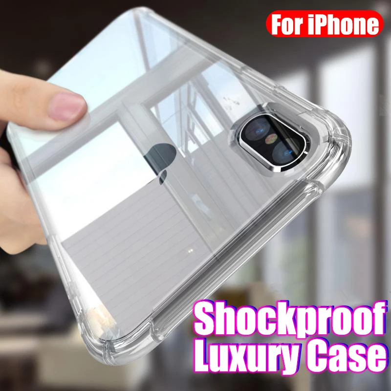 Luxury Shockproof Silicone Phone Case For iPhone 11 X XS XR XS Max Case iPhone 8 6 6s 7 Plus 5 5s Se Case Protection Back Cover
Luxury Shockproof Silicone Phone Case For iPhone 11 X XS XR XS Max Case iPhone 8 6 6s 7 Plus 5 5s Se Case Protection Back Cover