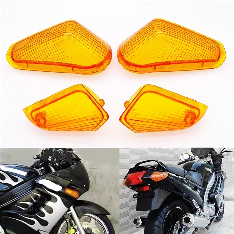 4 Pcs Front/Rear Motorcycle Turn Signal Light Lens Cover Amber Indicator Lamp Cap Fit For Kawasaki ZZR 400 ZZR400 1990-1992
4 Pcs Front/Rear Motorcycle Turn Signal Light Lens Cover Amber Indicator Lamp Cap Fit For Kawasaki ZZR 400 ZZR400 1990-1992