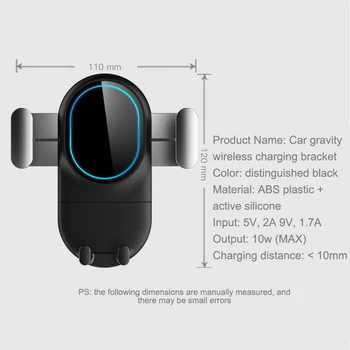 AOZBZ 360 Degree Rotating Car Navigation Bracket Automatic Lock Air Outlet Phone Bracket Car Wireless Charger Gravity Bracket
AOZBZ 360 Degree Rotating Car Navigation Bracket Automatic Lock Air Outlet Phone Bracket Car Wireless Charger Gravity Bracket