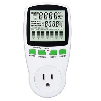 Socket Power Meter Outlet Power Monitoring Power Voltage Power Metering Socket Practical Socket Meter
Socket Power Meter Outlet Power Monitoring Power Voltage Power Metering Socket Practical Socket Meter