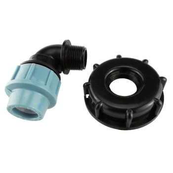 IBC Tank Adapter S60X6 For MDPE Elbow Pipe Fitting 32MM- "BSPM CONNECTOR With S60X6 Thread And " BSPF Adapter
IBC Tank Adapter S60X6 For MDPE Elbow Pipe Fitting 32MM- "BSPM CONNECTOR With S60X6 Thread And " BSPF Adapter