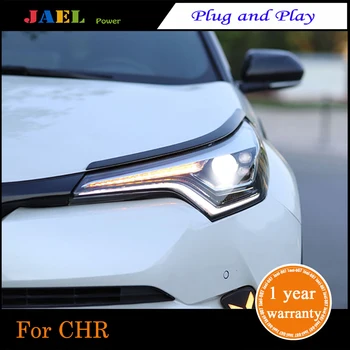 JAEL LED Headlight For 2017 2018 2019year Toyota CHR C-HR C HR Headlights LED DRL Running lights Bi-Xenon Beam lights angel eyes 
JAEL LED Headlight For 2017 2018 2019year Toyota CHR C-HR C HR Headlights LED DRL Running lights Bi-Xenon Beam lights angel eyes