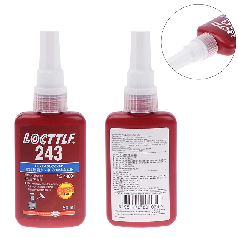 1pc New Arrival 50ml Screw Glue Thread Locking Agent Anaerobic Adhesive 243 Glue Oil Resistance Fast Curing Glue
1pc New Arrival 50ml Screw Glue Thread Locking Agent Anaerobic Adhesive 243 Glue Oil Resistance Fast Curing Glue