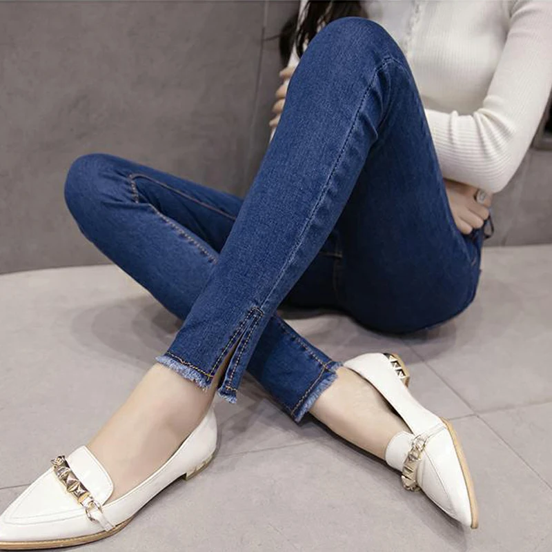 Women's Jeans 2021 Springtime Sexy High Waist Stretch Skinny Denim Pants Blue Retro Washed Elastic Slim Pencil Trousers
Women's Jeans 2021 Springtime Sexy High Waist Stretch Skinny Denim Pants Blue Retro Washed Elastic Slim Pencil Trousers