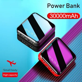 30000mAh Power Bank Mini Large Capacity Powerbank External Battery Charger Digital PowerBank Dual USB Charge LED Light Poverbank
30000mAh Power Bank Mini Large Capacity Powerbank External Battery Charger Digital PowerBank Dual USB Charge LED Light Poverbank