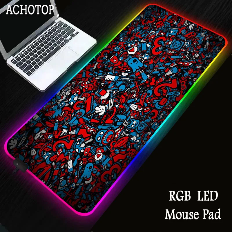 graffiti RGB Gaming 30X80/90X40CM Large LED Lighting Mouse Pad Computer Backlight Mause Pad Desk Keyboard Mat
graffiti RGB Gaming 30X80/90X40CM Large LED Lighting Mouse Pad Computer Backlight Mause Pad Desk Keyboard Mat