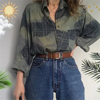 Printing Long Sleeve Women 's Shirt Turn Down Collar Button Loose Casual All-match Shirts For Girls 2020 New Spring VintageTops
Printing Long Sleeve Women 's Shirt Turn Down Collar Button Loose Casual All-match Shirts For Girls 2020 New Spring VintageTops