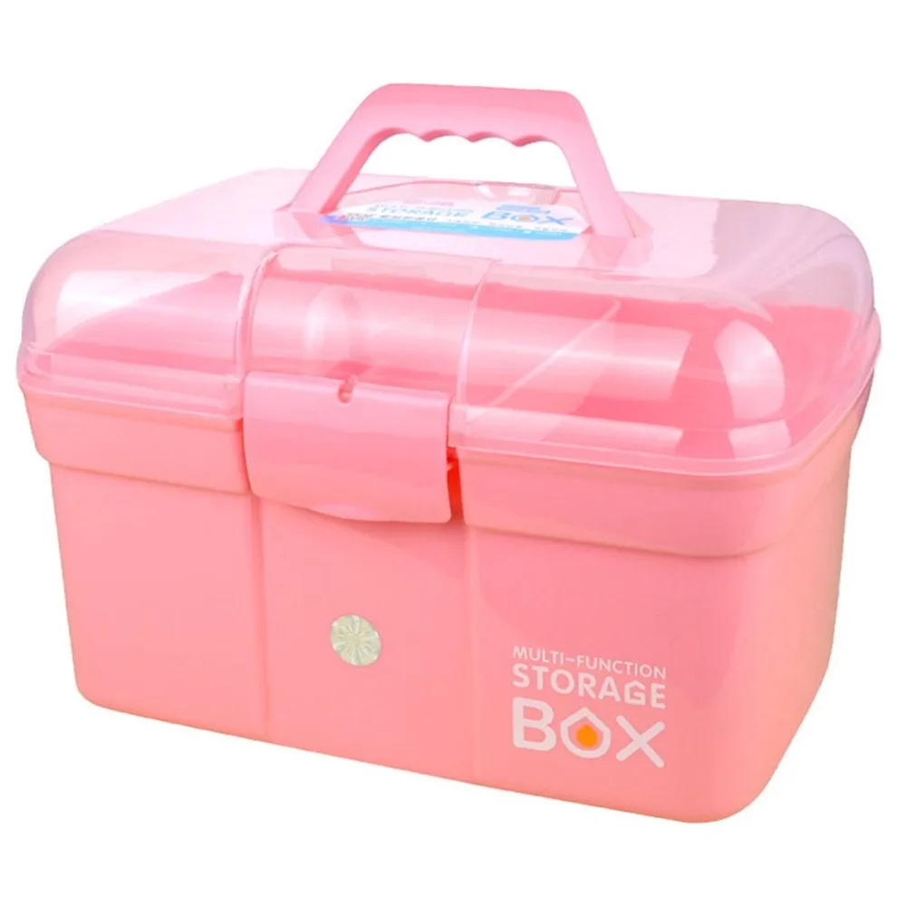 Double Layer Pink Plastic Storage Box Multi-function Case Nail Art Beauty Manicure Accessory Tool
Double Layer Pink Plastic Storage Box Multi-function Case Nail Art Beauty Manicure Accessory Tool