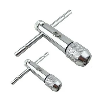 2PCS Ratchet Tap Wrench T Type Tapping Handle Adjustable M3-M8 And M5-M12 Hardened Steel Jaws For Thread Tapping
2PCS Ratchet Tap Wrench T Type Tapping Handle Adjustable M3-M8 And M5-M12 Hardened Steel Jaws For Thread Tapping