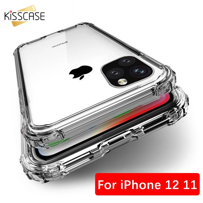 KISSCASE чехол для iPhone X XS Max 7 8 6 s 5 5s se плюс крышка Plus 5S прозрачное Anti стук Мягкий
