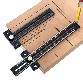 Carpentry Scribing Ruler T Shape 180/280mm Scale Metric Measure Scribing Ruler Woodworking Tools Aluminum Alloy For DIY Crafts
Carpentry Scribing Ruler T Shape 180/280mm Scale Metric Measure Scribing Ruler Woodworking Tools Aluminum Alloy For DIY Crafts
