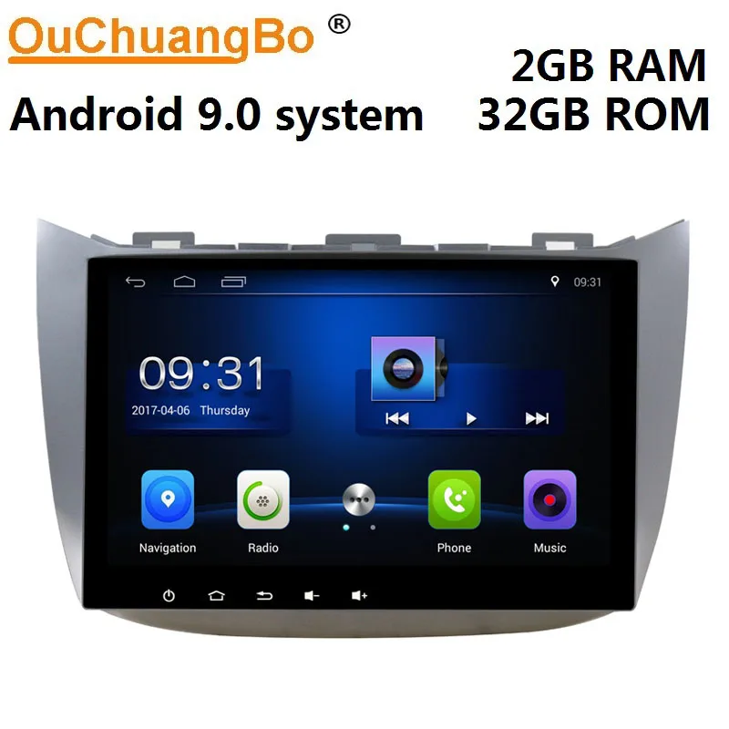 Автомагнитола Ouchuangbo android 9 GPS магнитола для Haima M3 2013 2015 с дюймовым мультимедийным
