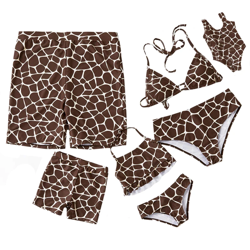 Leopard Swimsuits Family Matching Swimwear Mother Daughter Bikini Dad Son Swim Trunks Mommy and Me Clothes Family Outfits Look
Leopard Swimsuits Family Matching Swimwear Mother Daughter Bikini Dad Son Swim Trunks Mommy and Me Clothes Family Outfits Look