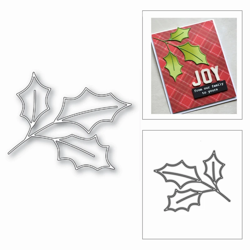 2020 новые рождественские листья Холли, металлические режущие штампы для скрапбукинга, бумаги и открыток, Декор, ремесло для тиснения, без штампов
2020 новые рождественские листья Холли, металлические режущие штампы для скрапбукинга, бумаги и открыток, Декор, ремесло для тиснения, без штампов