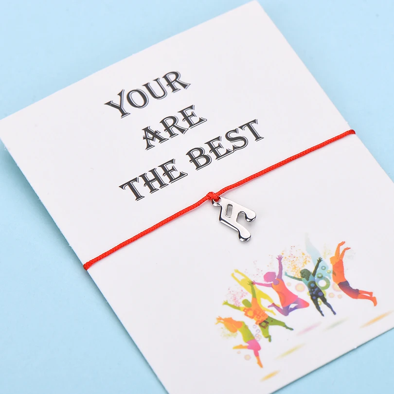 iyoe wish card you are the best musical note bracelets for women