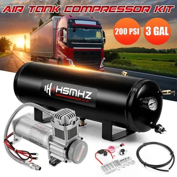 Truck 12V 3 Gal Air Tank Compressor 12L 200PSI Air Compressor Onboard System Replacement For Trailer Lorry Train Boat
Truck 12V 3 Gal Air Tank Compressor 12L 200PSI Air Compressor Onboard System Replacement For Trailer Lorry Train Boat