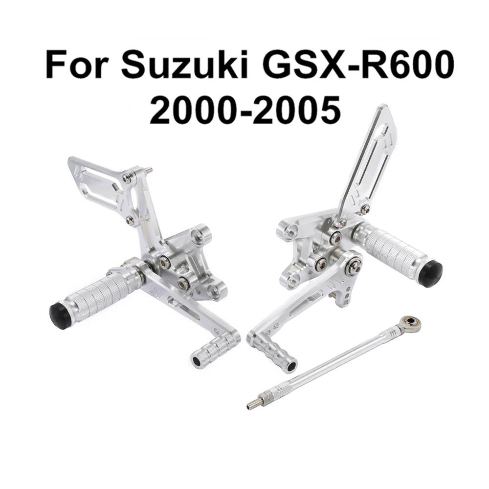 Silver Style For Suzuki GSX-R600 GSXR600 GSXR 600 2000-2005 Motorcycle Adjustable Rider Rear Sets Rearset Footrest Foot Peg D40
Silver Style For Suzuki GSX-R600 GSXR600 GSXR 600 2000-2005 Motorcycle Adjustable Rider Rear Sets Rearset Footrest Foot Peg D40