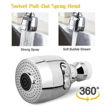 Moveable Kitchen Tap Head Universal 360 Rotatable Faucet Water Spray Filter Shower Water Rotatable Filter Sprayer Nozzle
Moveable Kitchen Tap Head Universal 360 Rotatable Faucet Water Spray Filter Shower Water Rotatable Filter Sprayer Nozzle