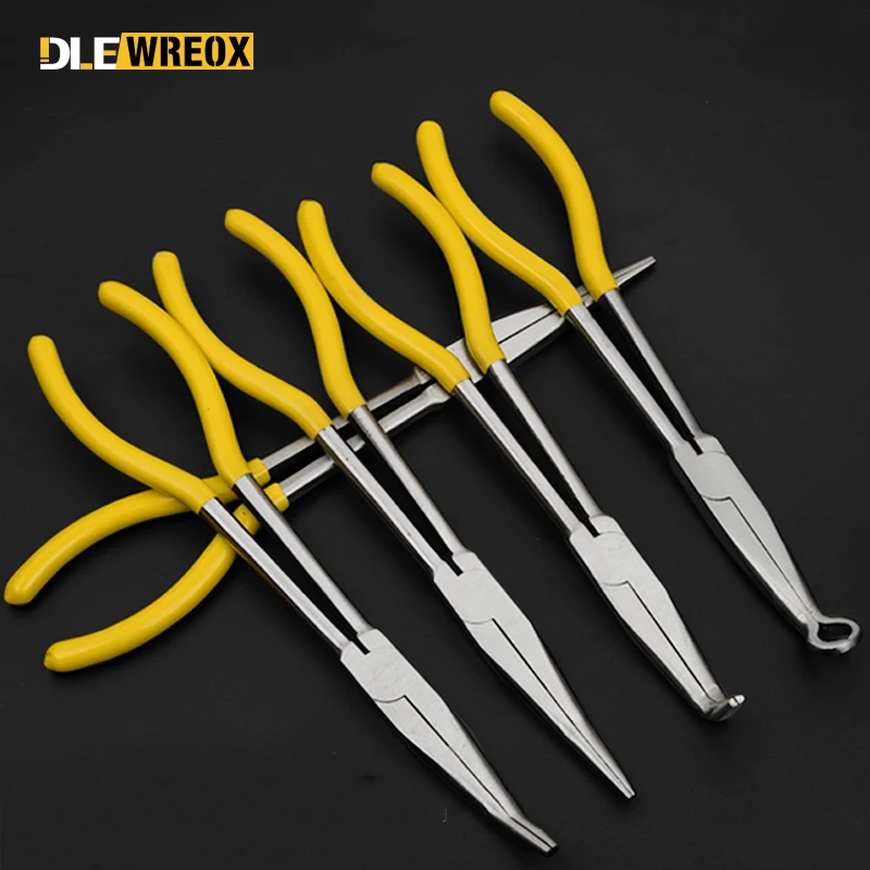 Multitool Bent Nose Pliers 270mm Extra Long Nose Pliers 0/ 25/ 45/ 90 Degree O-Shape Bent Needle Nose Pliers Mechanics Hand Tool
Multitool Bent Nose Pliers 270mm Extra Long Nose Pliers 0/ 25/ 45/ 90 Degree O-Shape Bent Needle Nose Pliers Mechanics Hand Tool