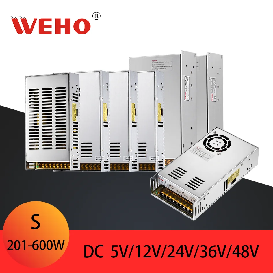 FREE SHIPPING Power Supply With Fan 201W 250W 350W 400W 500W 600W 110V/220V AC-DC 5V 12V 24V 36V 48V Single Output
FREE SHIPPING Power Supply With Fan 201W 250W 350W 400W 500W 600W 110V/220V AC-DC 5V 12V 24V 36V 48V Single Output