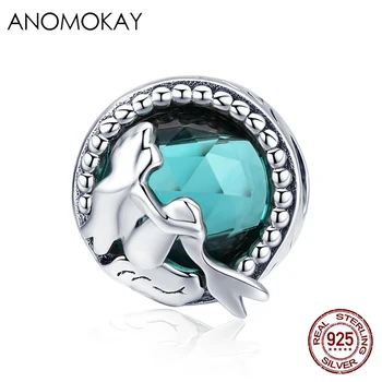 Anomokay 925 Sterling Silver Mermaid's Missing Round Green CZ Charms fit Women Bracelets Necklace DIY S925 Silver Jewelry Making
Anomokay 925 Sterling Silver Mermaid's Missing Round Green CZ Charms fit Women Bracelets Necklace DIY S925 Silver Jewelry Making