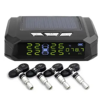 Solar Car TPMS Altitude Display Auto Tire Pressure Monitoring Tyre Temperature Alarm System with 4 Tire Pressure Monitor Sensors
Solar Car TPMS Altitude Display Auto Tire Pressure Monitoring Tyre Temperature Alarm System with 4 Tire Pressure Monitor Sensors