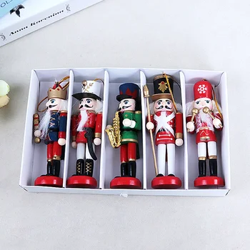 New Year Decoration Child Doll 5 Pieces Of 12 Cm Wooden Nutcracker Soldier Christmas Decoration Pendant Christmas Decoration
New Year Decoration Child Doll 5 Pieces Of 12 Cm Wooden Nutcracker Soldier Christmas Decoration Pendant Christmas Decoration