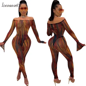 Sexy See-Through Mesh 2 Piece Set Women Stripe Print Two Piece Party Set Off Shoulder Butterfly Sleeve Bodysuit And Pants Set
Sexy See-Through Mesh 2 Piece Set Women Stripe Print Two Piece Party Set Off Shoulder Butterfly Sleeve Bodysuit And Pants Set