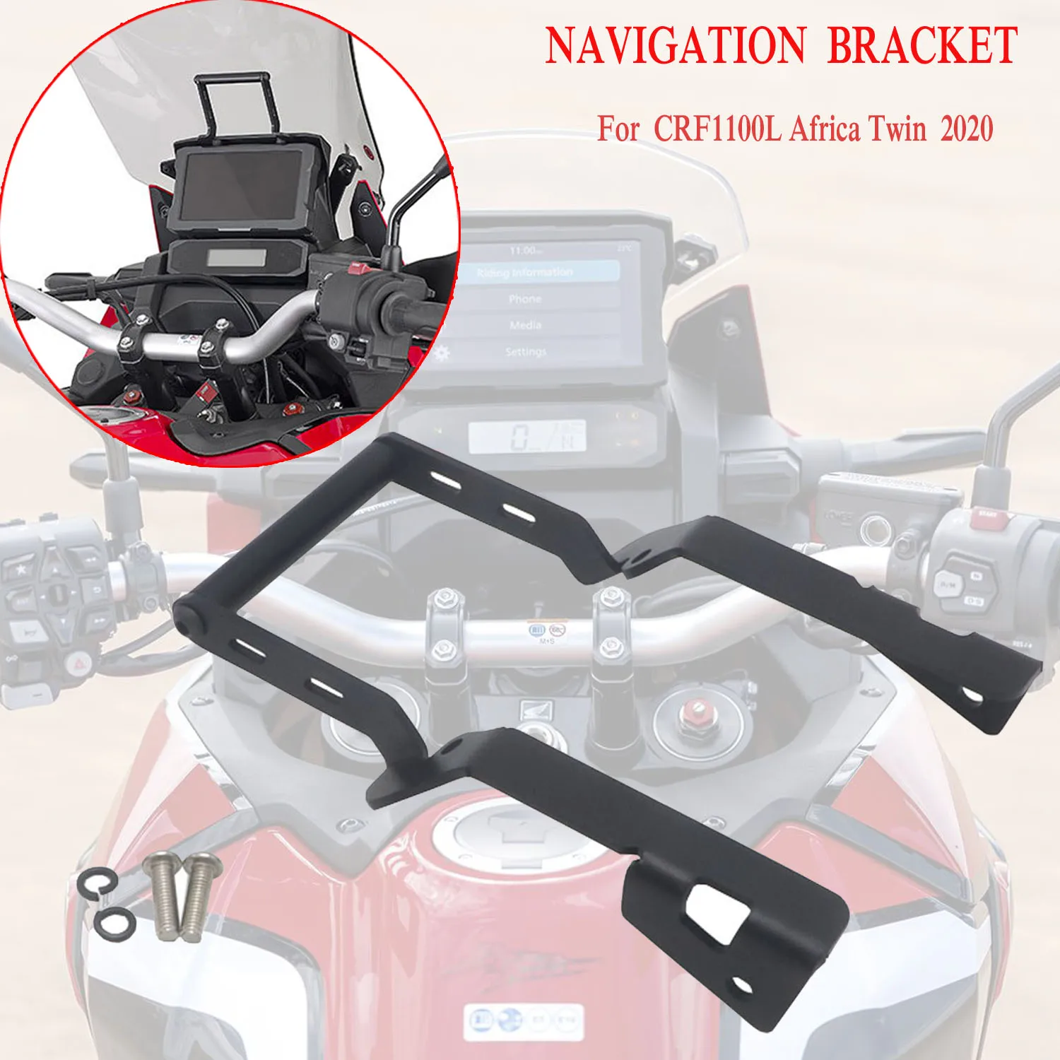 

NEW Motorcycle Accessories Stand Holder Phone GPS Navigaton Plate Bracket For HONDA CRF1100L Africa Twin CRF 1100 L 2020