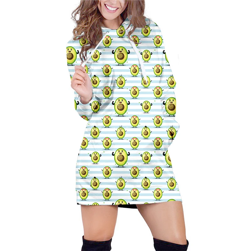 OGKB 2021 3D Cartoon Fruit Printed Avocado Oversized Hoodie Dress Women Long Sweat Shirt Summer Kawaii Casual Pullover Tracksuit
OGKB 2021 3D Cartoon Fruit Printed Avocado Oversized Hoodie Dress Women Long Sweat Shirt Summer Kawaii Casual Pullover Tracksuit