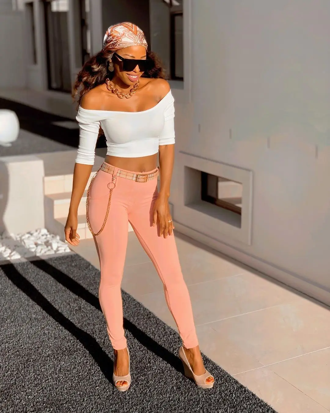 Melody Four Ways Stretchable Pink Push Up Knitted Pants High Stretchy Super Skinny Up Lifting Mid Rise Sexy Leggings For Women