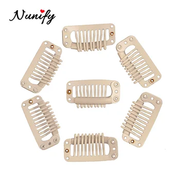 Nunify 32Mm 9-Teeth Hair Extension Clips Stainless Steel Wig Clips Combs Snap Clips With Rubber For Hair Extension Toupee Diy
Nunify 32Mm 9-Teeth Hair Extension Clips Stainless Steel Wig Clips Combs Snap Clips With Rubber For Hair Extension Toupee Diy