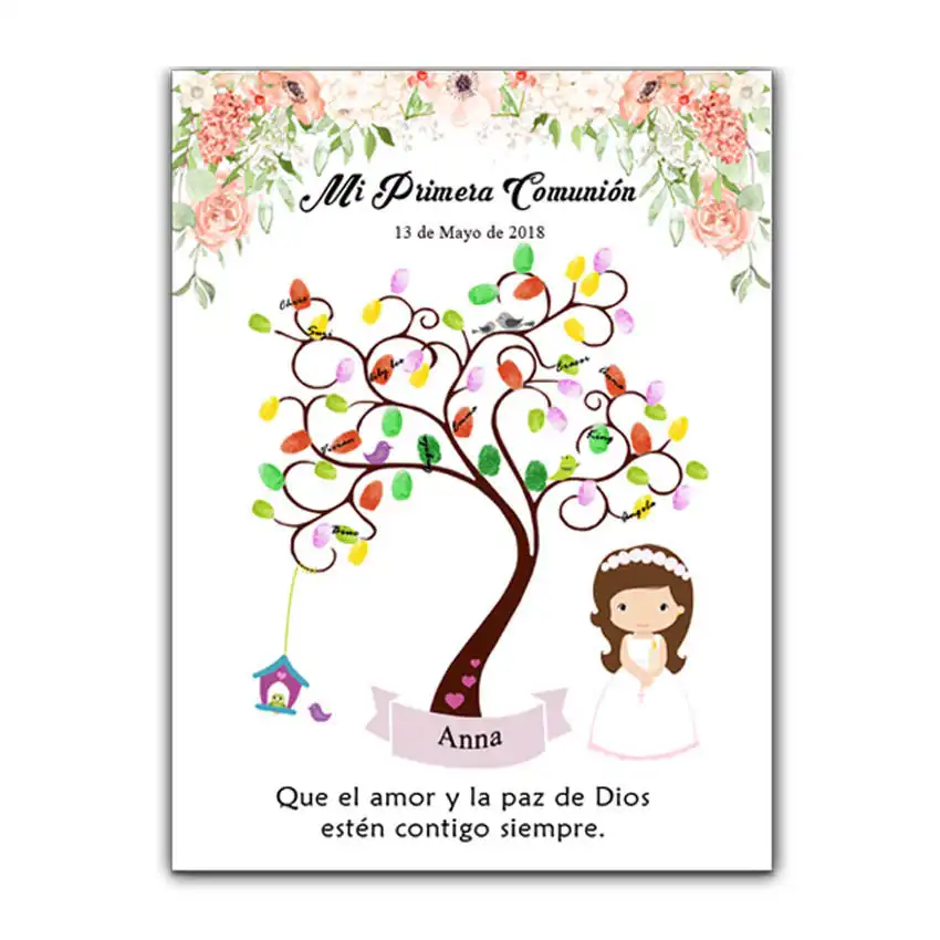 signature diy guest book for girls first holy communion souvenir