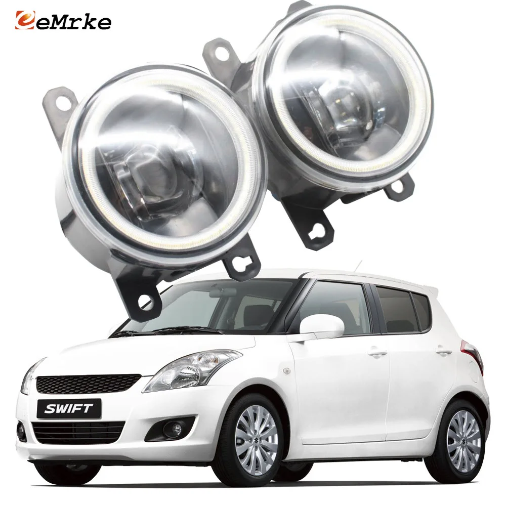 Автомобильные светодиодсветодиодный дневные ходовые огни Angel Eye для Suzuki Swift MK4 FZ/NZ