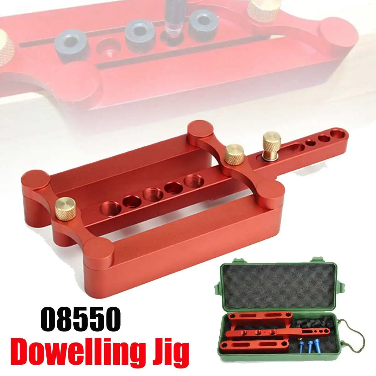 Drillpro 6/8/10mm Self Centering Dowelling Jig Metric Dowel Adjustable Stop Punch Locator Drilling Tools for Woodworking Durable
Drillpro 6/8/10mm Self Centering Dowelling Jig Metric Dowel Adjustable Stop Punch Locator Drilling Tools for Woodworking Durable