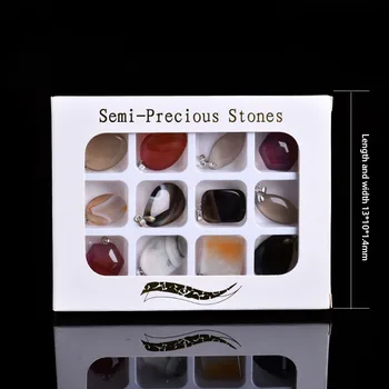 12-in-1 set natural agate crystal mineral jewelry fashion distinguished couple decoration collection DIY gift free shipping
12-in-1 set natural agate crystal mineral jewelry fashion distinguished couple decoration collection DIY gift free shipping