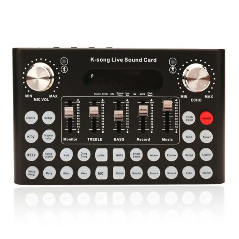 Electric Sound Effects Microphone Mixer Live Broadcast Webcast Device for Mobile Phone PC Computer Audio Sound Card
Electric Sound Effects Microphone Mixer Live Broadcast Webcast Device for Mobile Phone PC Computer Audio Sound Card